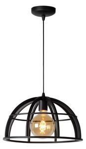 DIKRA lampa wisząca loft fi 40cm czarny metal 1xE27