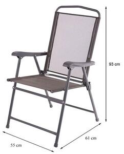 Zestaw mebli ogrodowych PATIO Bordeaux 47973 Antracytowy