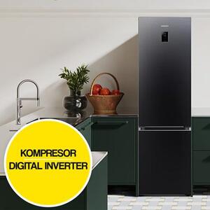 Lodówka SAMSUNG RB38C774DB1 EF AI No Frost 203cm Grafitowa Komora zero - Optimal Fresh+