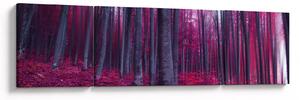 Obraz różowego lasu (170x50 cm)