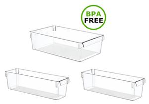 Organizer do lodówki EASYFORM Tall Midi 7.4 L + 2 x 3.8 L (3 szt.)