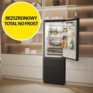 Lodówka HAIER HTW5618ENPT 3D No Frost 185cm Czarna