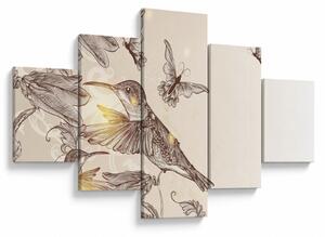 Obraz - Kolibry (125x70 cm)