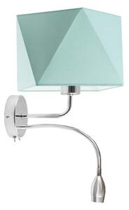 Kinkiet LED lampa ścienna lampa na ścianę z abażurem diament BLUES