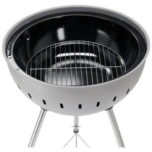 Grill ogrodowy węglowy YATO YG-20301 Zamykany, okrągły, na kółkach Szary