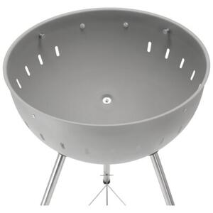 Grill ogrodowy węglowy YATO YG-20301 Zamykany, okrągły, na kółkach Szary