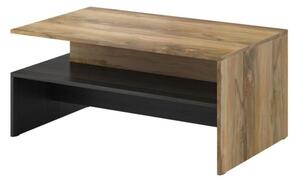 Stolik kawowy BAROS 100x60 orzech/czarny