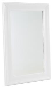 Klasyczne lustro ściennie wiszące dekoracyjne 60 x 90 cm białe Lunel Beliani