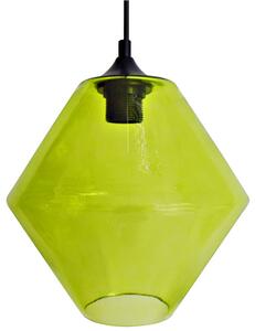 Minimalistyczna lampa wisząca z zielonym kloszem - Z043-Jori