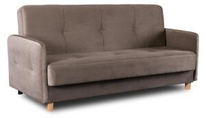 Wersalka Sofa Kanapa RozkÅadana z FunkcjÄ Spania Dwuosobowa BeÅ¼owa CUBA