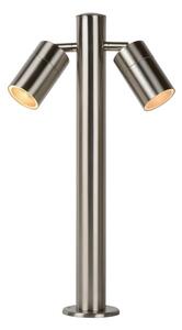 ARNE-LED słupek 50cm stal szczotkowana LED 2x5W GU10 2700K IP44
