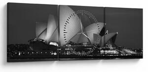 Obraz Opery w Sydney (z zegarem) (90x30 cm)