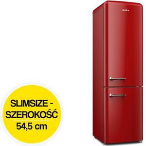 Lodówka AMICA FK3495.3FRAA Retro No frost 186.5cm Czerwony