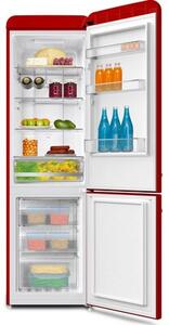 Lodówka AMICA FK3495.3FRAA Retro No frost 186.5cm Czerwony
