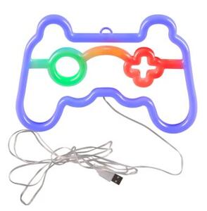 Kinkiet dla dzieci neonowy gamepad LED 3W USB-A bateria 3xAA Neon Polux