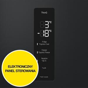 Lodówka LG GBV5250CEP No Frost 203cm Ciemny grafitowy LinearCooling DoorCooling+