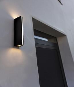LEO Kinkiet elewacyjny LED przód-góra-dół czarny mat