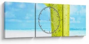 Zdjęcie - smoothie z kiwi (z zegarem) (90x30 cm)
