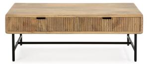Stolik z litego drewna mango 60x120 cm Mundra – Marckeric