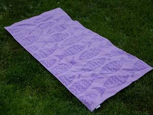 Ręcznik plażowy RYBY fioletowy