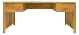 Dębowe biurko z szufladami z litego drewna do gabinetu DAVOS II