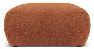 Brązowy puf z materiału bouclé Molino – Micadoni Home