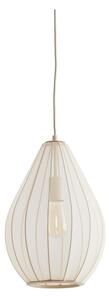 Beżowa lampa wisząca z tekstylnym kloszem ø 28 cm Itela – Light & Living