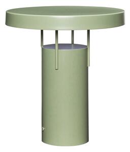 Zielona lampa stołowa LED ze ściemniaczem i metalowym kloszem (wysokość 28 cm) BringMe – Hübsch