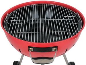 Grill ogrodowy węglowy YATO YG-20304 Zamykany, okrągły, na kółkach Czerwony