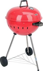 Grill ogrodowy węglowy YATO YG-20304 Zamykany, okrągły, na kółkach Czerwony