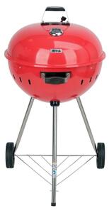 Grill ogrodowy węglowy YATO YG-20304 Zamykany, okrągły, na kółkach Czerwony