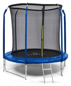 KLARFIT Jumpstarter, trampolina, 2,5 m Ø, siatka 120 kg max., 195 cm Ø powierzchnia do skakania
