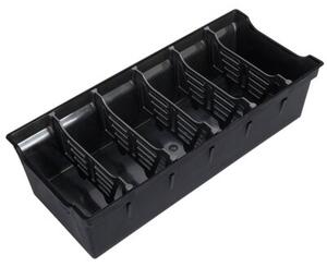 Pojemnik organizer na przyprawy czarny 30x13x8 cm