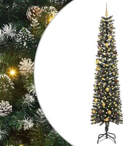 Sztuczna choinka z podstawą Zielony 240 cm PVC, plastik i stal