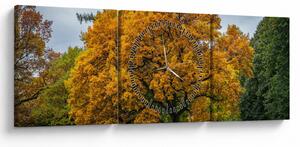 Obraz drzewa (z zegarem) (90x30 cm)