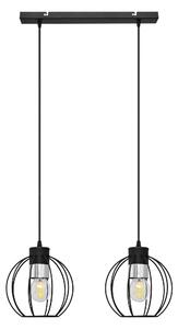 Lampa wisząca podwójna na listwie STARLIGHT W-L 1399/2 BK+CH