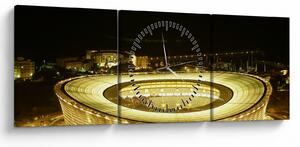 Obraz - stadion piłkarski (z zegarem) (90x30 cm)