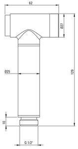 Bateria bidetowa DEANTE Bidetta ANW N51B Nero