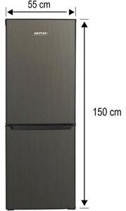 Lodówka MPM 215-KB-39/E 150cm Inox