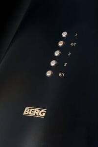 Okap BERG Floyd Premium Gold Czarny 400m3/h 62dB klasa B