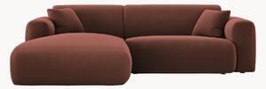 Sofa narożna z weluru Nolio, różne rozmiary