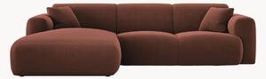 Sofa narożna z weluru Nolio, różne rozmiary