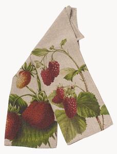 Komplet ręczników kuchennych z lnu Strawberry & Raspberry, 2 elem