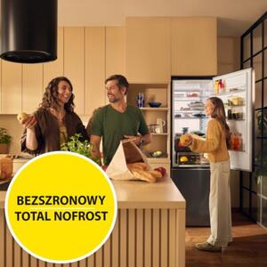 Lodówka AMICA FK3706D.5DFZXC (C) No Frost 200cm Ciemny inox