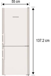 Lodówka LIEBHERR KGwe 1455 SmartFrost 137.2cm Biała