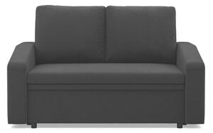Sofa z funkcjÄ spania, BLOM, Mikrofaza, 148x87x90 cm, czarny | TYLETEGOTU