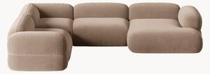 Narożna sofa modułowa z aksamitu Roger (5-osobowa)
