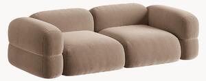 Sofa modułowa z aksamitu Roger (3-osobowa), S 250 cm