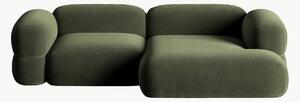 Narożna sofa modułowa z aksamitu Roger (3-osobowa)