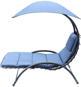 Leżak z parasolem SASKA GARDEN Bergamo 1054445 Granatowy